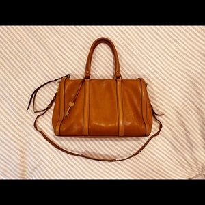Fossil🦖 Kendall Large Satchel leather zip top bag